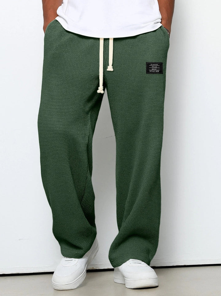 Dezlan - Pantalones Holgados De Pierna Ancha Con Cintura Ajustable