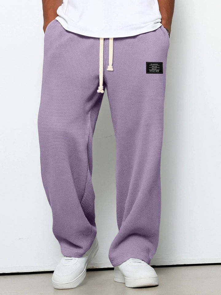 Dezlan - Pantalones Holgados De Pierna Ancha Con Cintura Ajustable