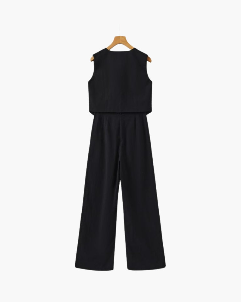 Lenaya - Traje De Lino De Dos Piezas