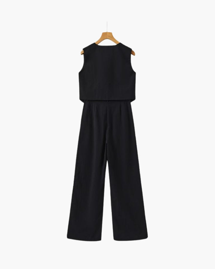 Lenaya - Traje De Lino De Dos Piezas
