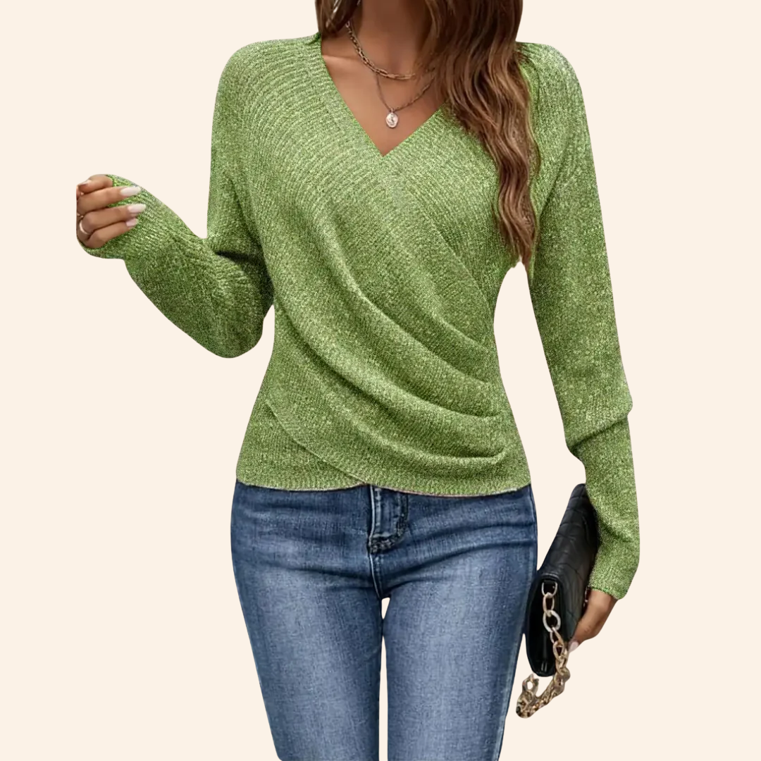 Berit - Elegante Jersey De Manga Larga De Punto