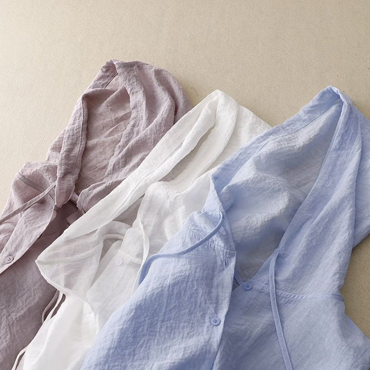 Davina - Blusa De Manga Larga Con Capucha