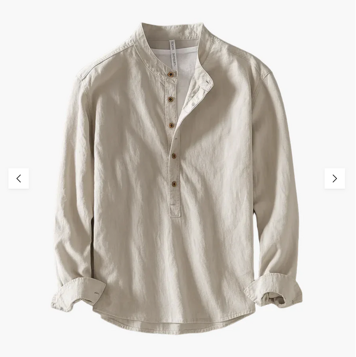 Fintan - Camisa De Verano Con Tapeta De Botones