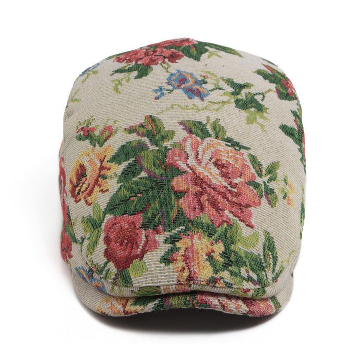 Sekou - Gorra Plana Tejida Con Estampado Floral