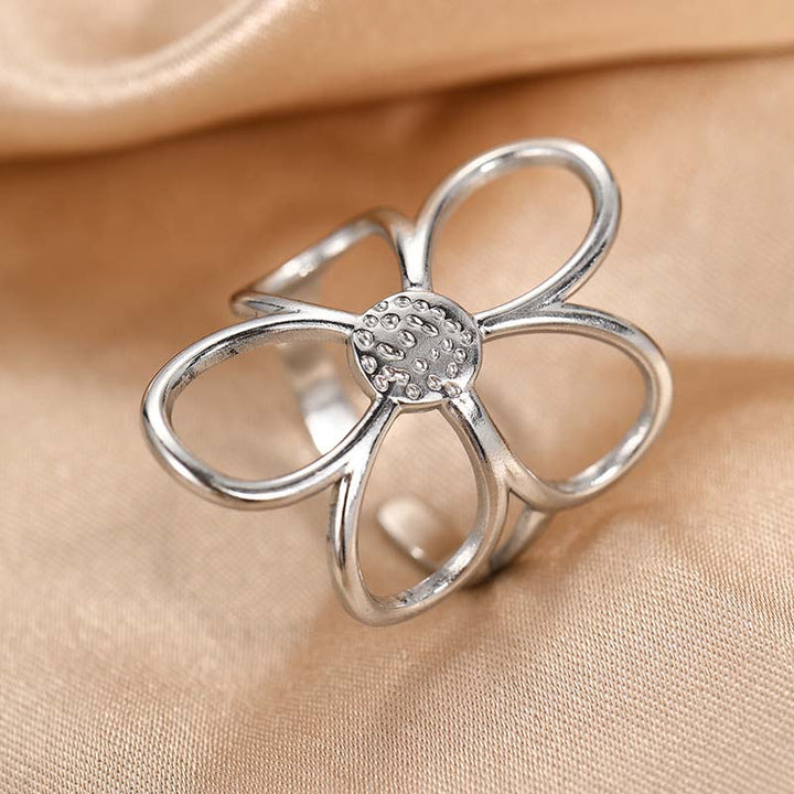 Meloni - Anillo Ajustable Inspirado En Una Margarita