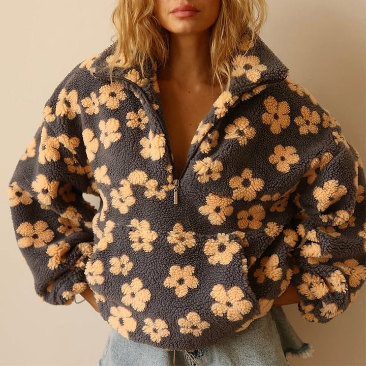 Azelma - Jersey De Manga Larga y Estampado Floral