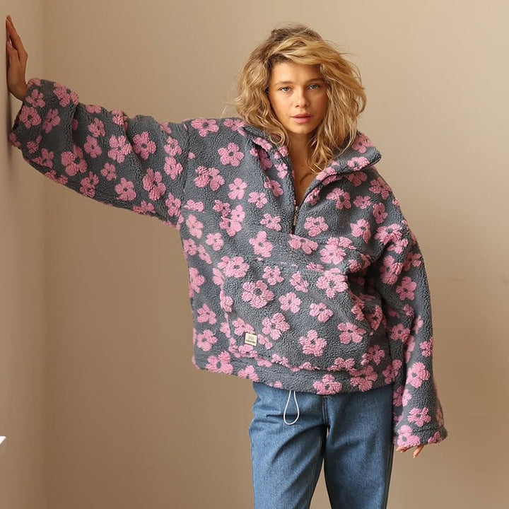 Azelma - Jersey De Manga Larga y Estampado Floral