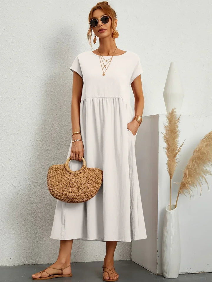 Neila - Vestido Largo Oversize Con Bolsillo