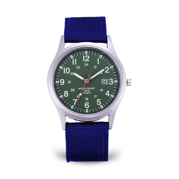 Reloj de pulsera informal inspirado en el militar