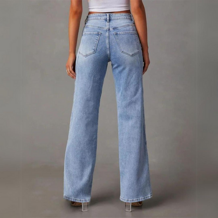 Vanda - Pantalones Anchos De Cintura Alta