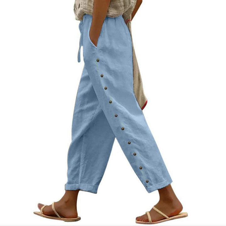 Mutandi - Pantalón Informal Con Un Elegante Botón