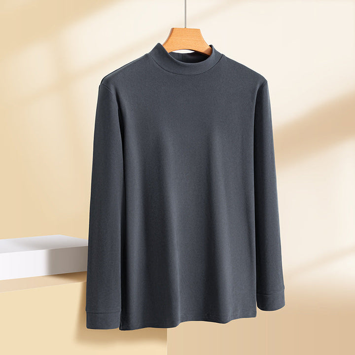 Zimran - Camisa De Manga Larga y Cuello Redondo