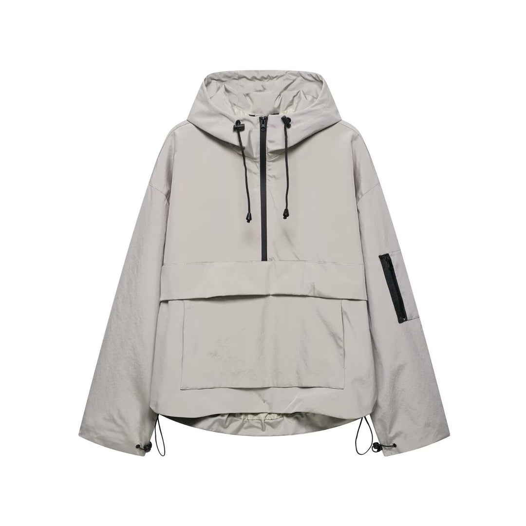 Nareeda - Chaqueta Cortavientos Con Capucha