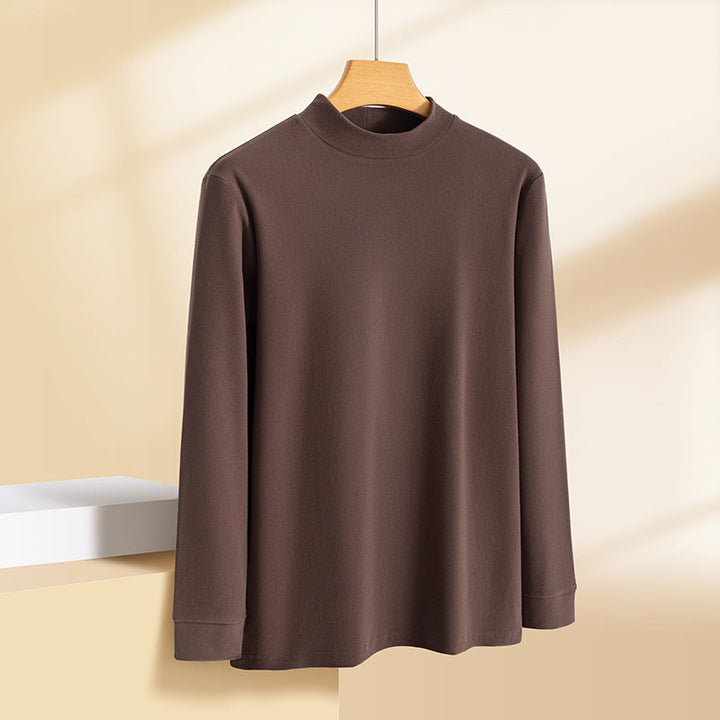 Zimran - Camisa De Manga Larga y Cuello Redondo