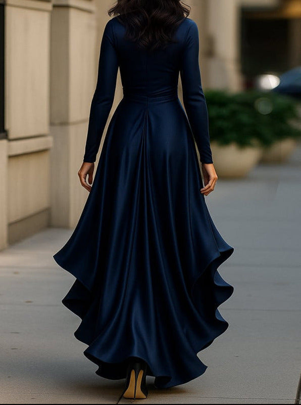Arina - Elegante Vestido Largo Con Volantes