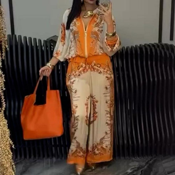 Sunmi - Elegante Conjunto De Dos Piezas Con Cremallera
