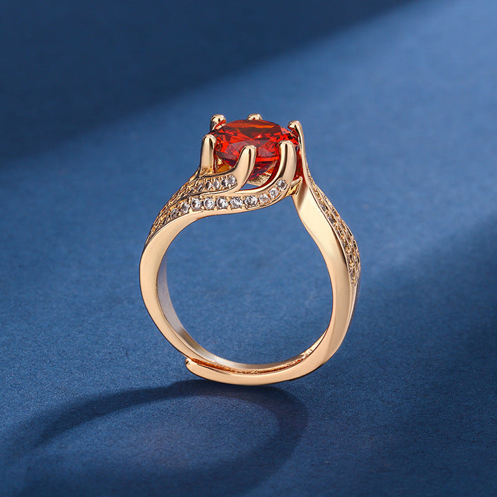 Halyna - Anillo De Moissanita Super Flash D 3 Quilates