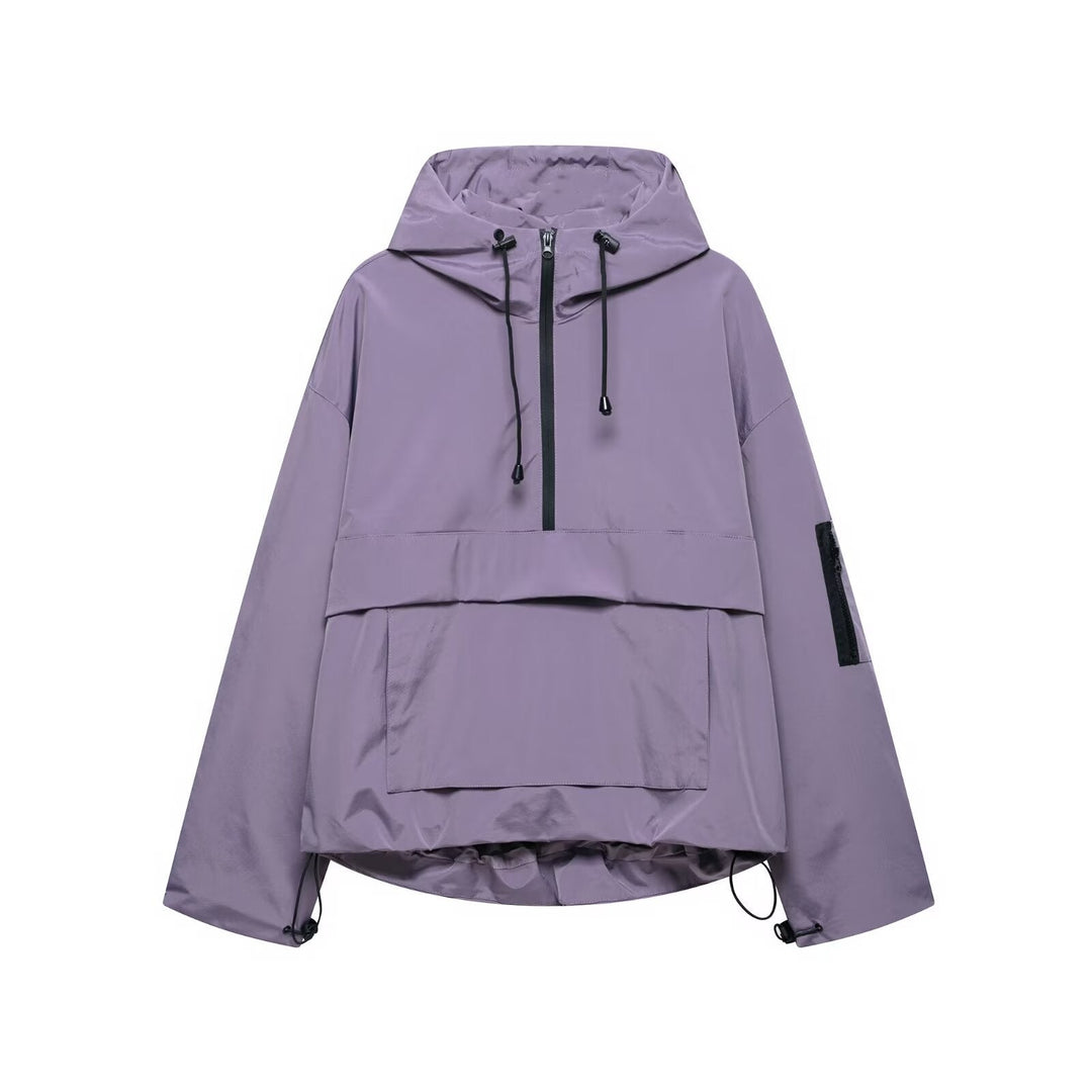 Nareeda - Chaqueta Cortavientos Con Capucha