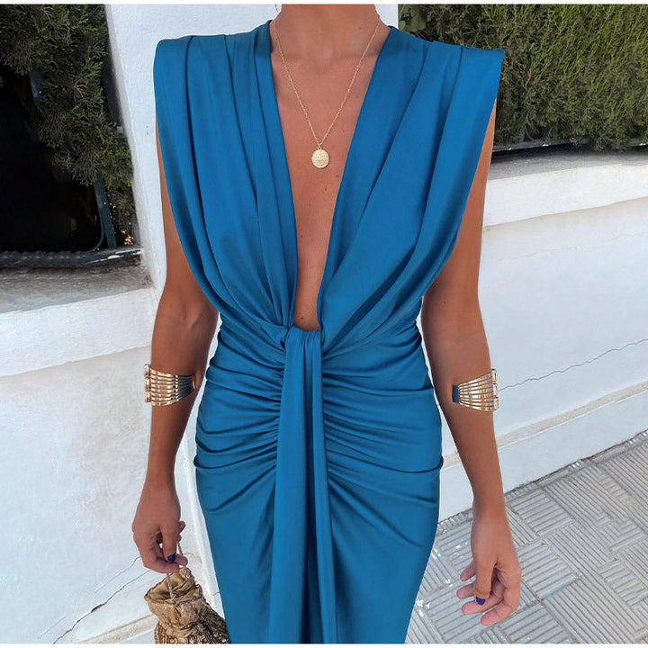 Feera - Vestido De Fiesta Con Escote Profundo
