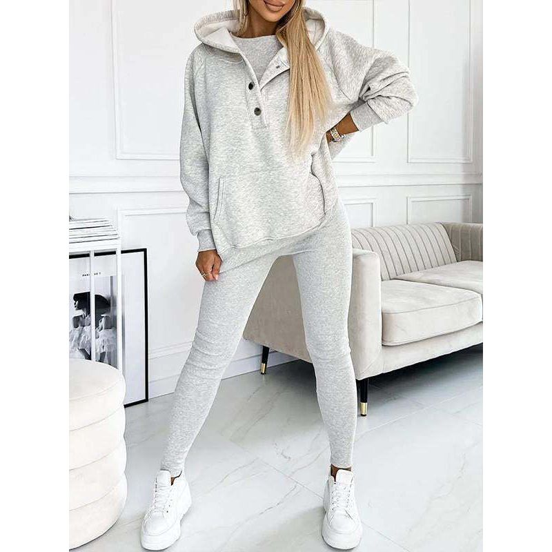Ulyssa - 3 piezas Sudadera Con Capucha Establecer