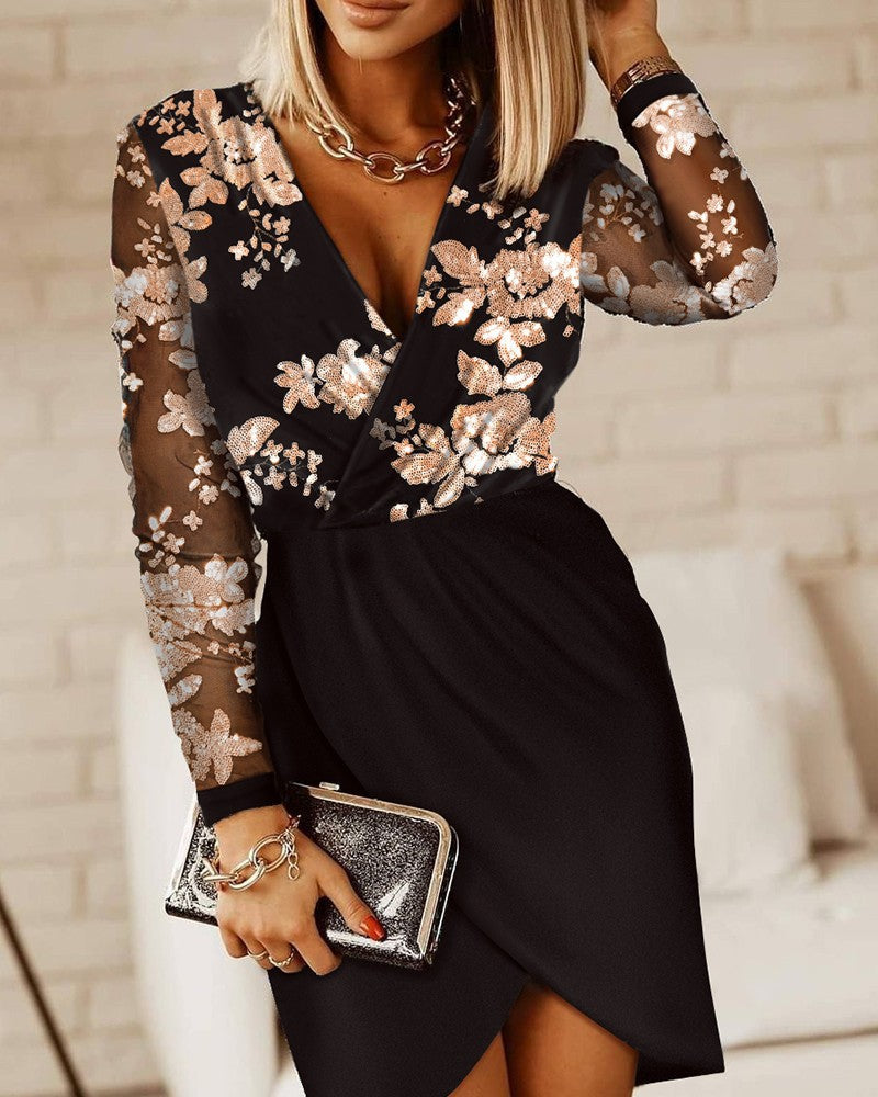Bairbre - Vestido Recto Con Escote Cruzado