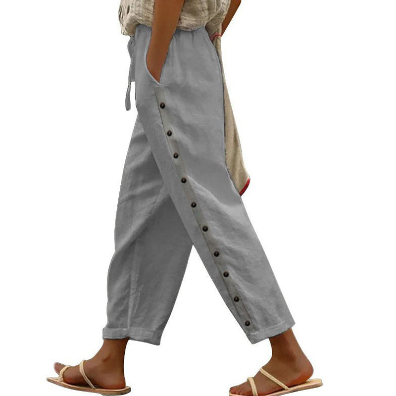 Mutandi - Pantalón Informal Con Un Elegante Botón