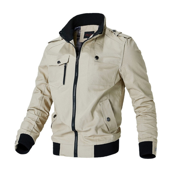 Ahmad - Chaqueta Bomber con Múltiples Bolsillos