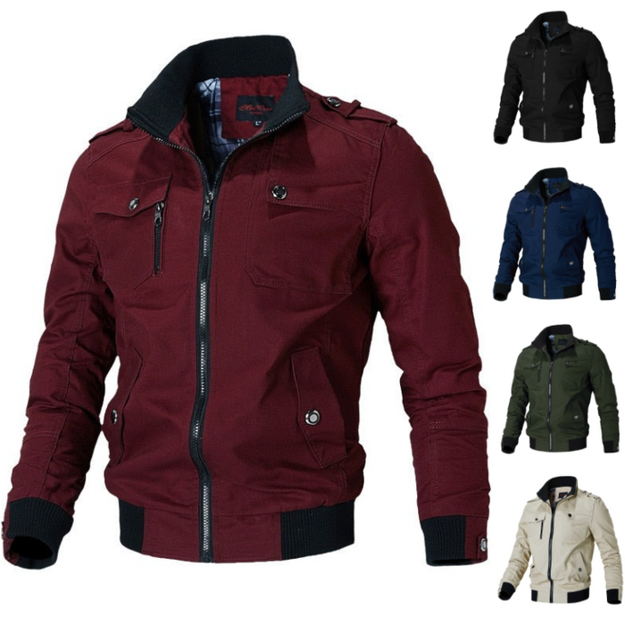 Ahmad - Chaqueta Bomber con Múltiples Bolsillos