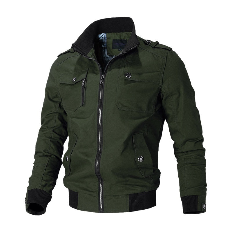 Ahmad - Chaqueta Bomber con Múltiples Bolsillos