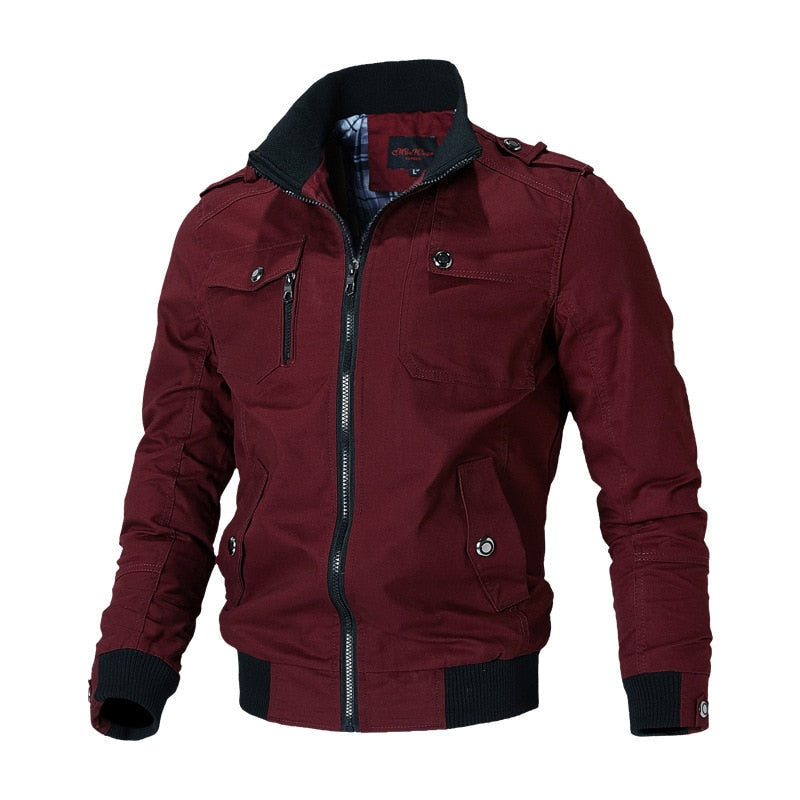 Ahmad - Chaqueta Bomber con Múltiples Bolsillos