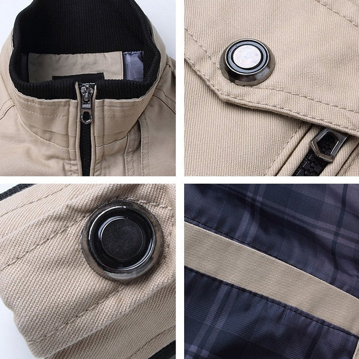 Ahmad - Chaqueta Bomber con Múltiples Bolsillos