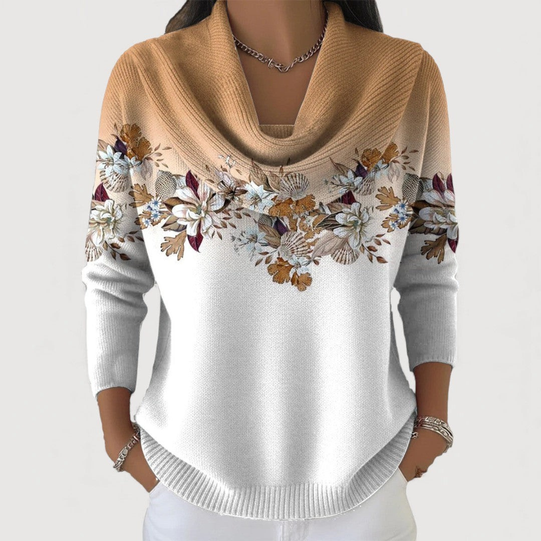 Ritika - Jersey Floral Con Cuello Redondo