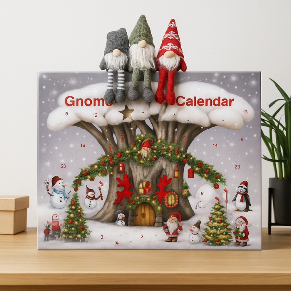 FestiveCharm - Calendario De Adviento Con Gnomos Navideños