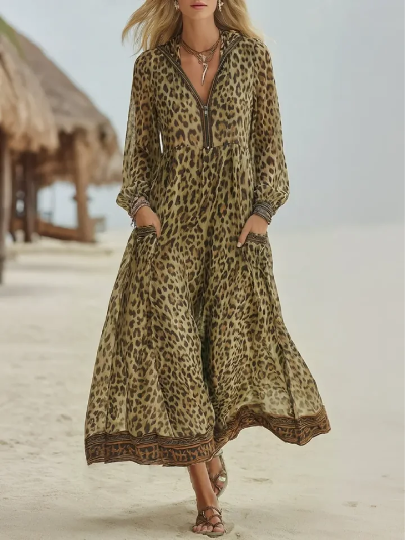 Yethrika - Vestido Elegante Con Cremallera