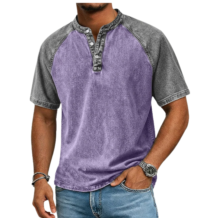 Roeland - Camiseta Vintage Bicolor