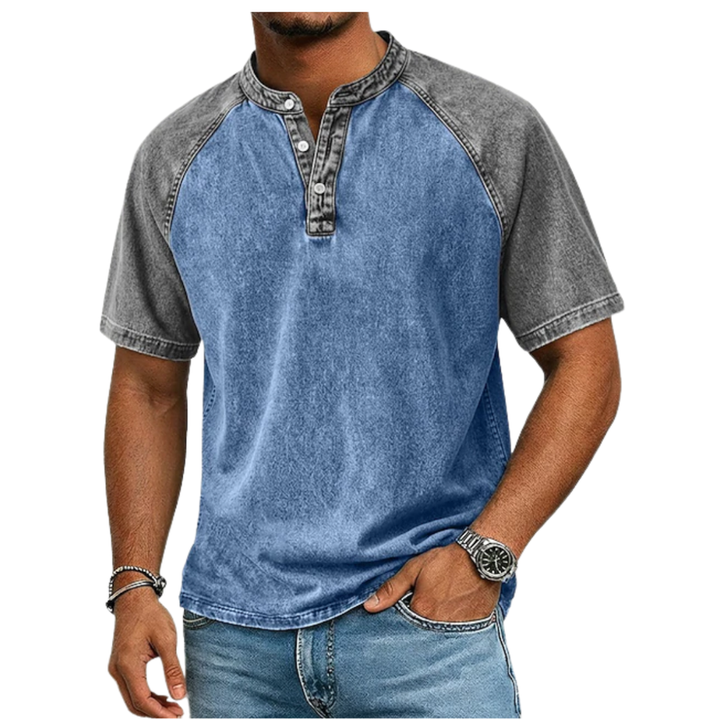 Roeland - Camiseta Vintage Bicolor