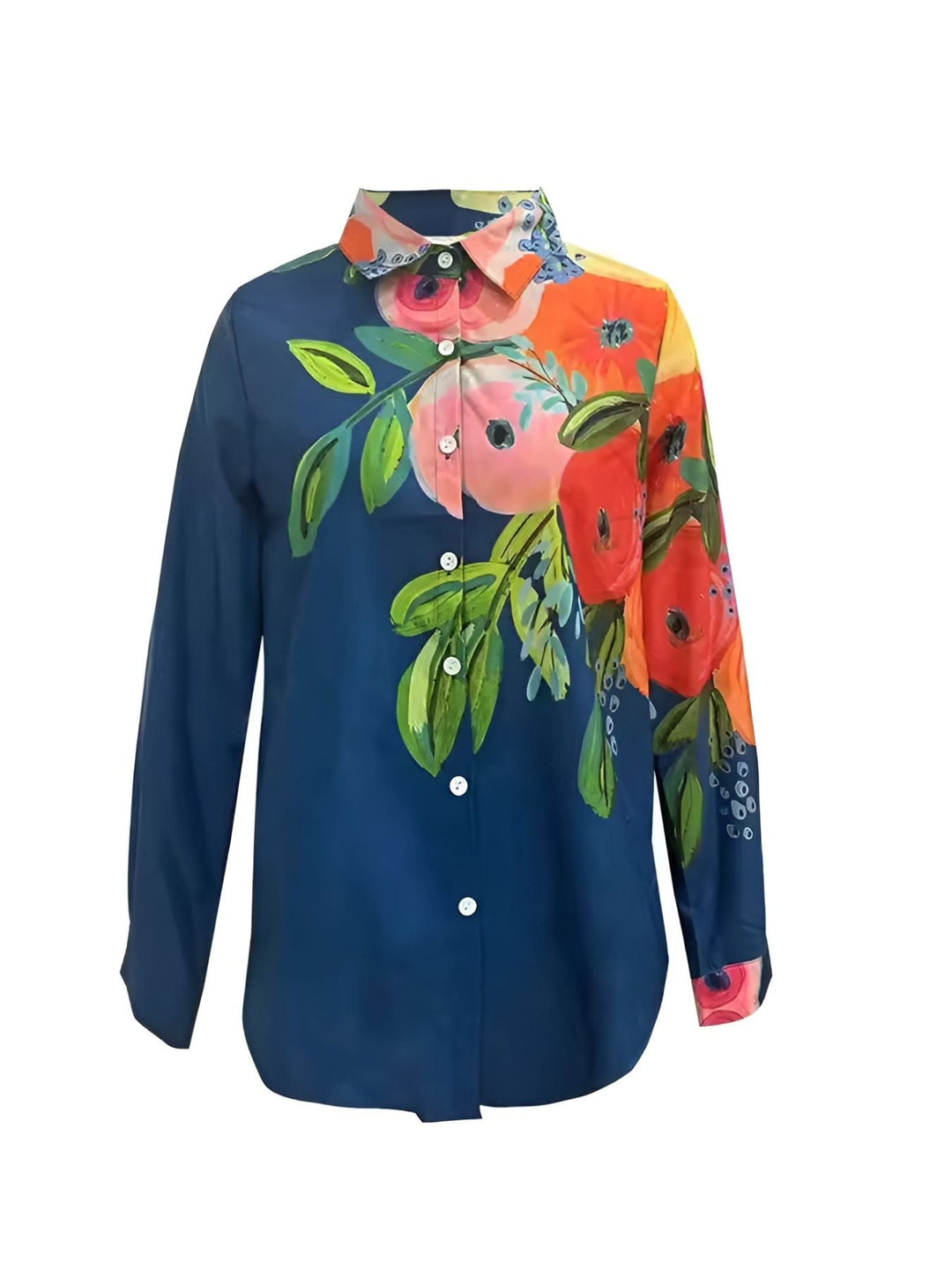 Fioralba - Camisa De Manga Larga Con Estampado De Flores