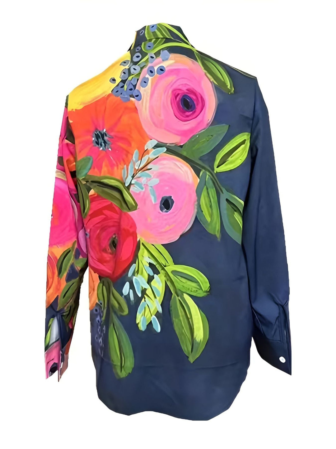Fioralba - Camisa De Manga Larga Con Estampado De Flores