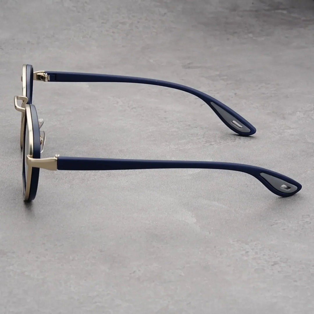 NoirGlow - Gafas de Sol Circulares Luxe Eclipse
