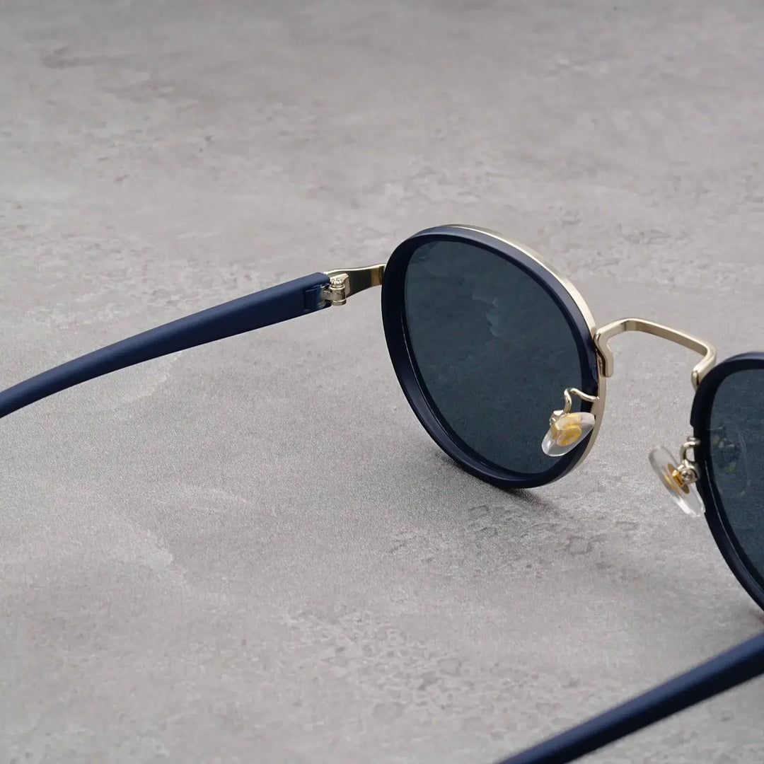 NoirGlow - Gafas de Sol Circulares Luxe Eclipse