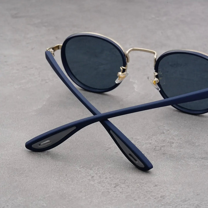 NoirGlow - Gafas de Sol Circulares Luxe Eclipse