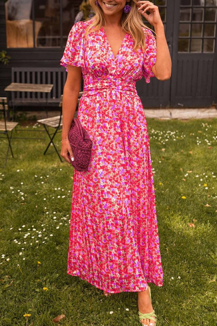 Capucine - EleganteVestido Largo Con Flores