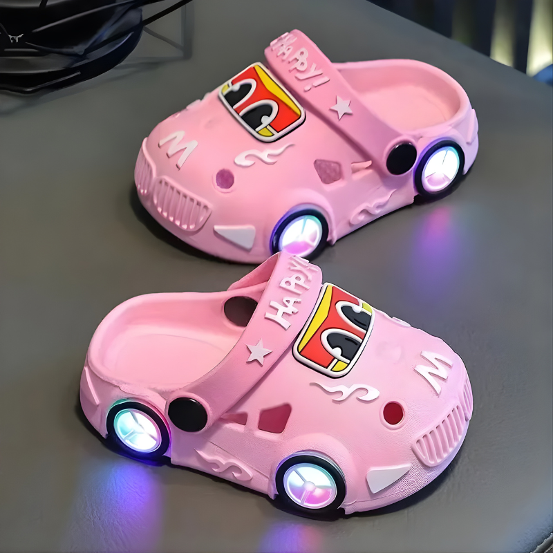 KidVroom - Zapatillas LED Para Niños Con Ruedas Luminosas y Correa