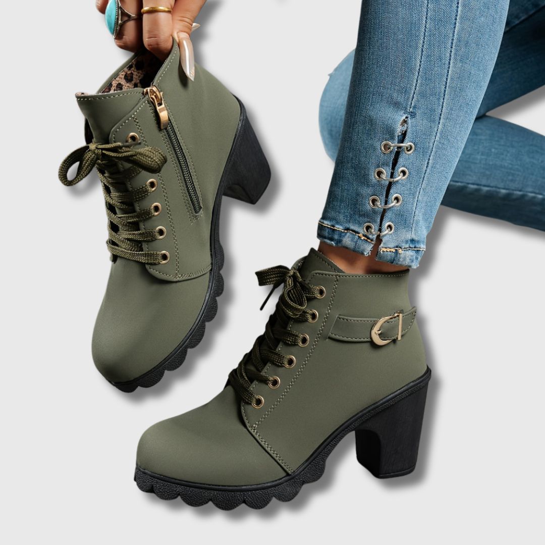 Shamara - Botines Casuales Con Tacón