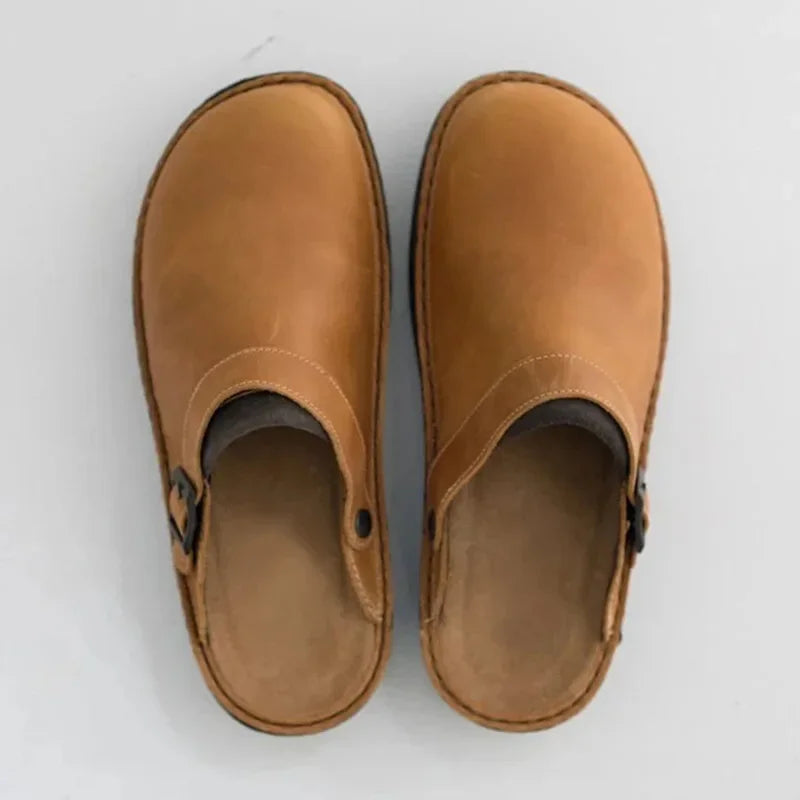 Moniya - Cómodos Zuecos Con Correa Lateral Con Hebilla