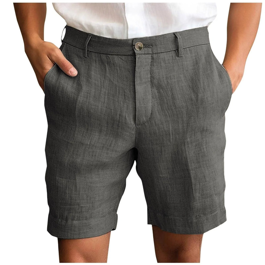 Fotis - Pantalones Cortos Elegantes De Lino