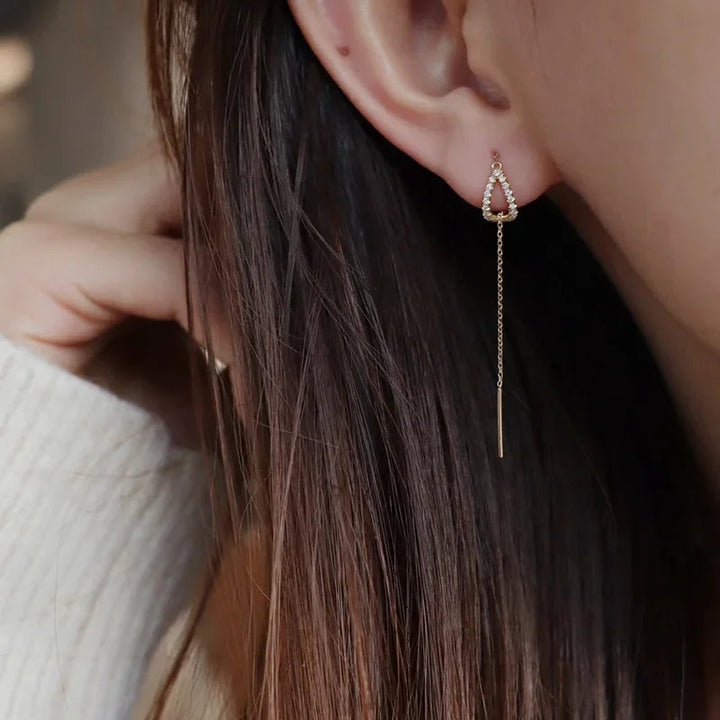 Soazig - Pendientes Largos Con Forma De Gota