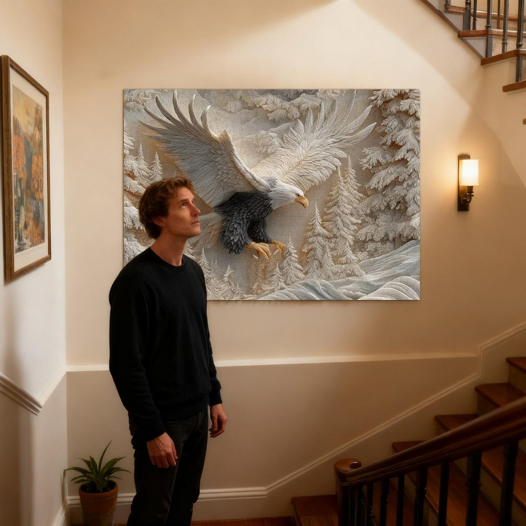 TalonCraft - Rompecabezas de Aguila Tallada para Decorar su Hogar