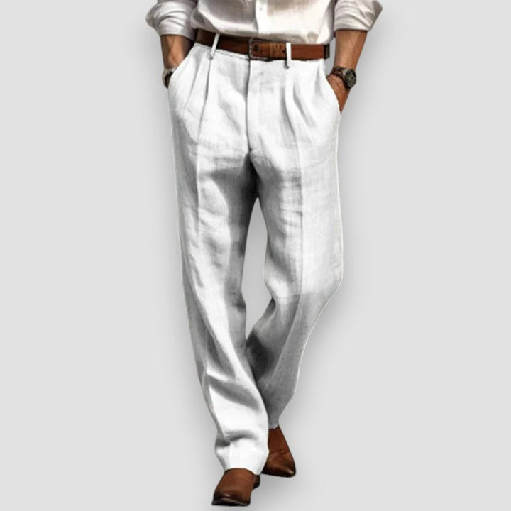 Alexei - Pantalones Clásicos De Lino