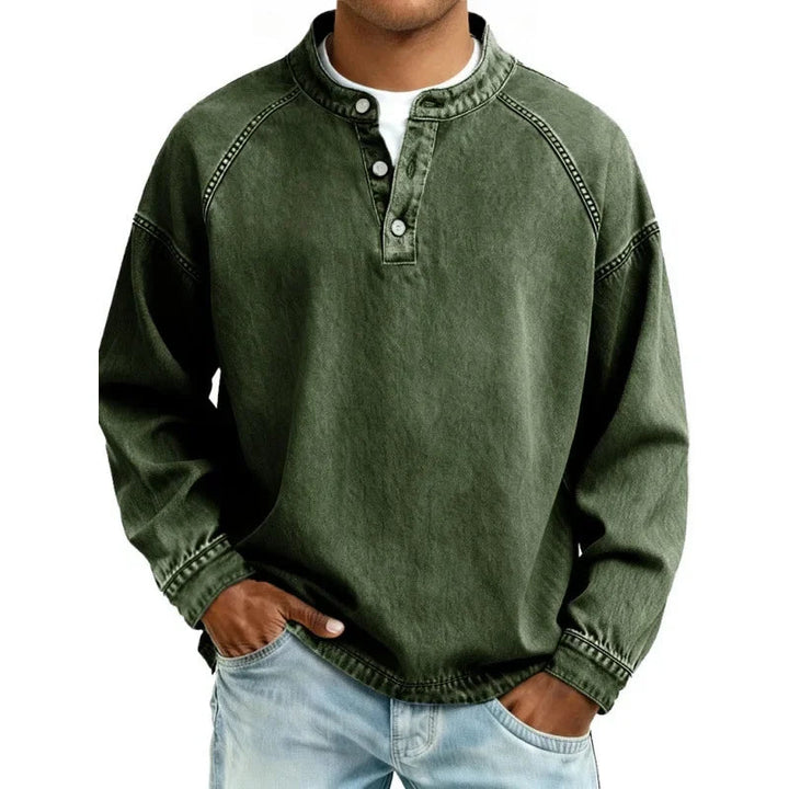Stuart - Camisa Vintage Con Botones